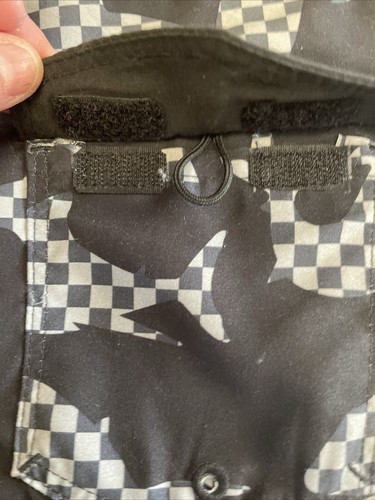 New Hurley Boys Shark Black Checkered Board Shorts Size 14/27 Inseam 8” - Picture 6 of 9