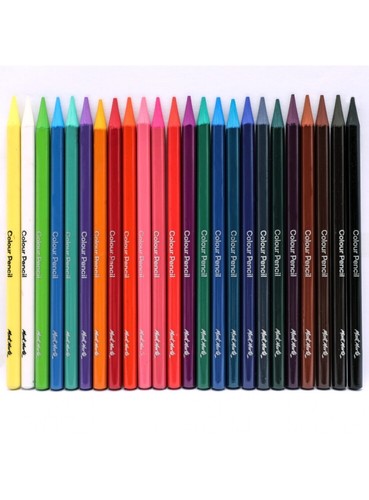 24pc Mont Marte Woodless Colour Pencils Premium Pencils Artist Arts Craft - Afbeelding 3 van 4