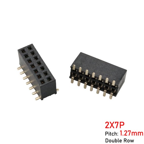 1.27mm Pitch 2P - 40P PCB Male / Female Pin Header Single / Double Row Connector - Picture 39 of 44