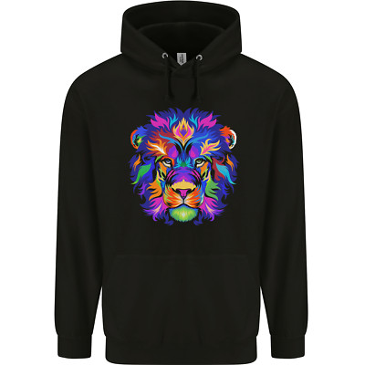 Ein bunter Löwe Kinder Kids Hoodie