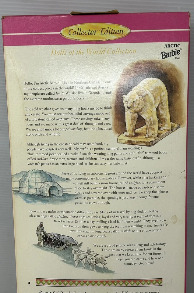 Muñeca de colección 1996 edición especial coleccionista "Arctic Barbie" de Mattel Foto 3 de 4