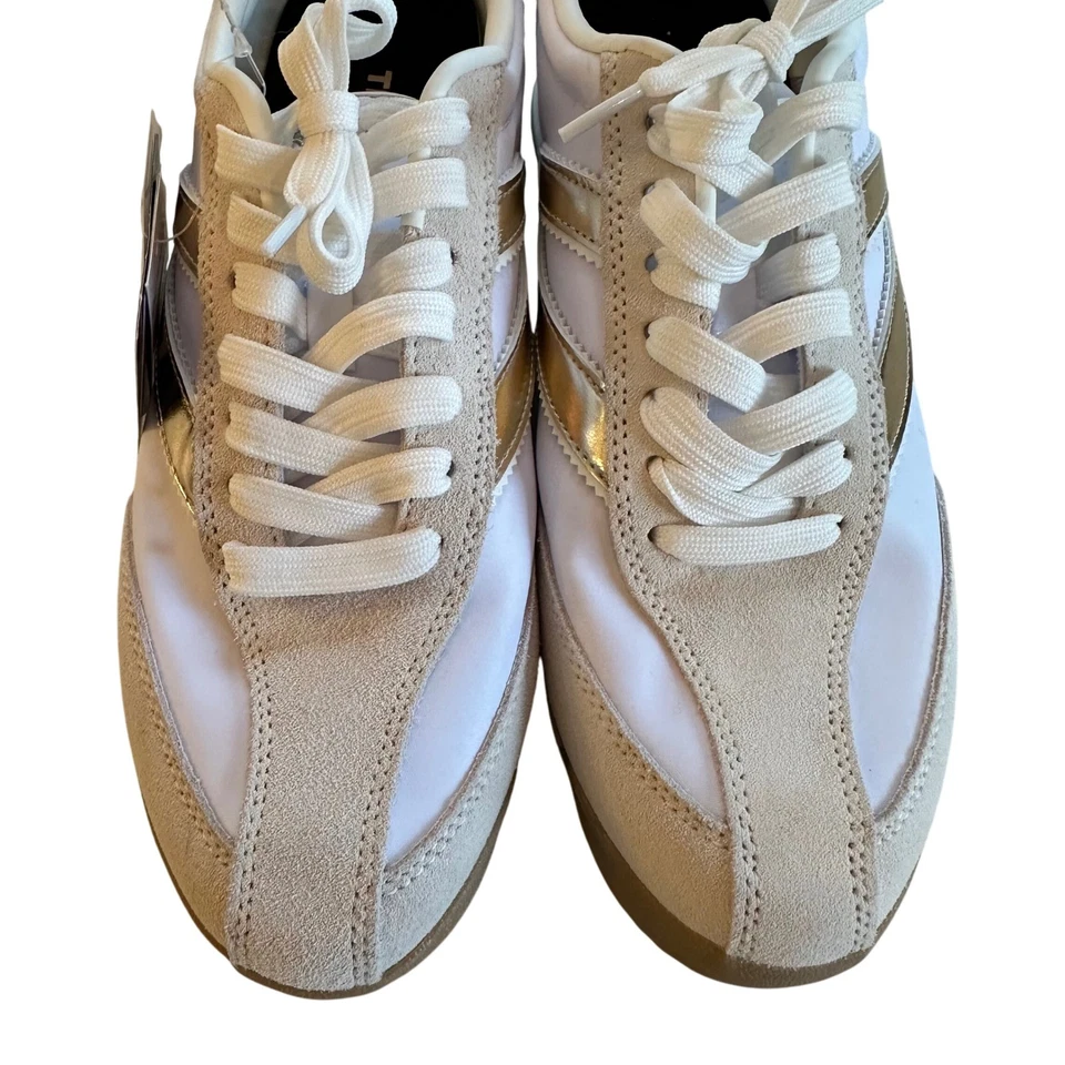 Tretorn Kristine Elite G 白色香槟金色女式运动鞋 9M 码 — 第 4/4 张图片