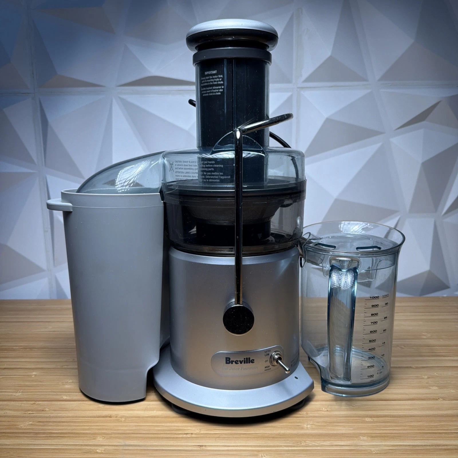 Breville Juicer Juice Fountain Plus JE98XL Centrifugal Stainless Steel, Jug DE