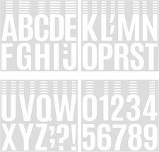 258 Pcs Waterproof 4" Self-Adhesive Vinyl Alphabet Number Stickers for Mailbox