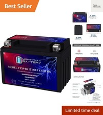 BS -12 Volt 8 AH, 135 CCA, Rechargeable Maintenance Free SLA AGM Motorcycle B...