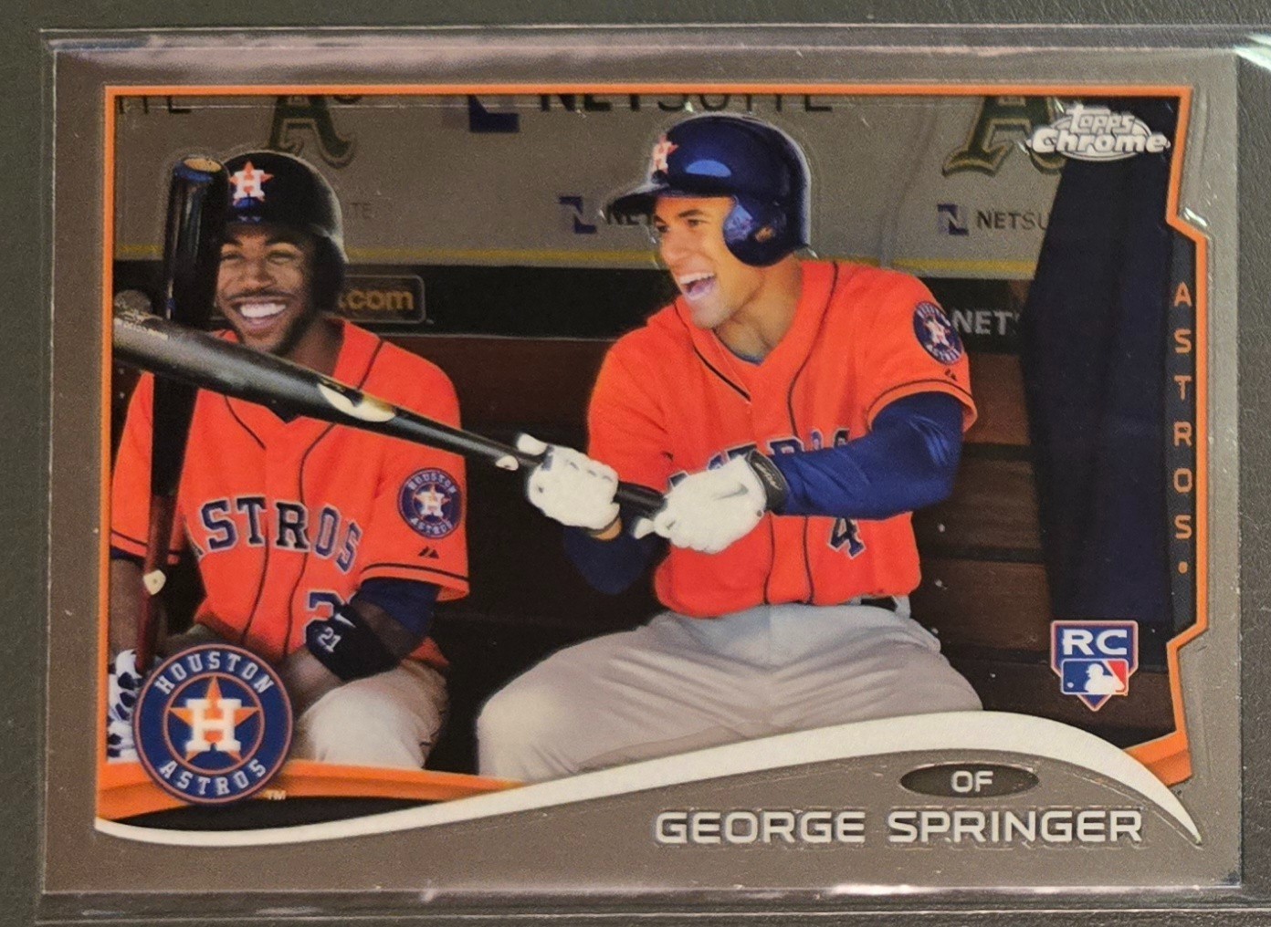 2014 TOPPS CHROME GEORGE SPRINGER ROOKIE #138