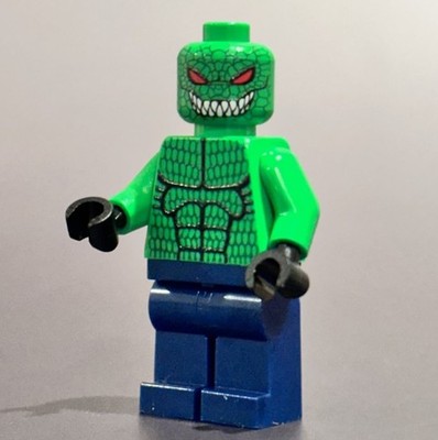 NEW DC Batman Killer Croc Lego Minifigure Custom print ON LEGO 7780 The Batboat