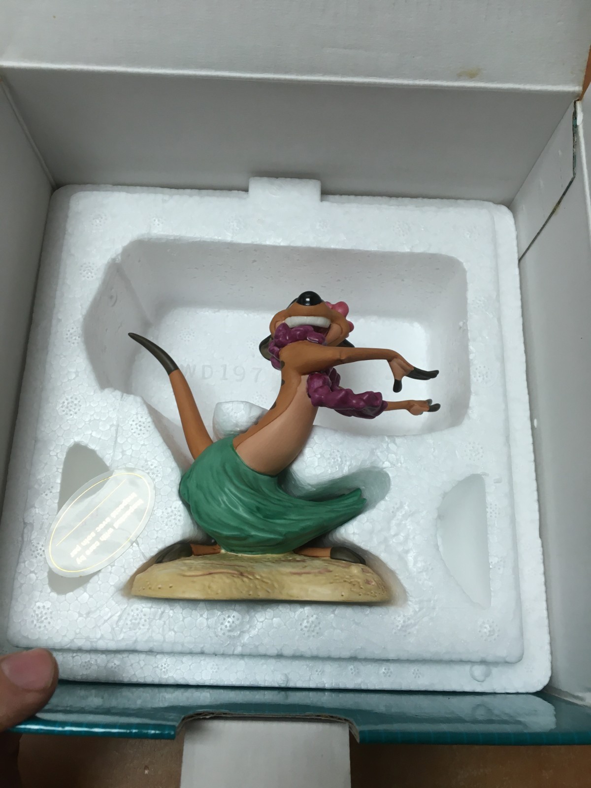 WDCC Disney The Lion King's Timon Luau Figurine in Box W/COA & Box