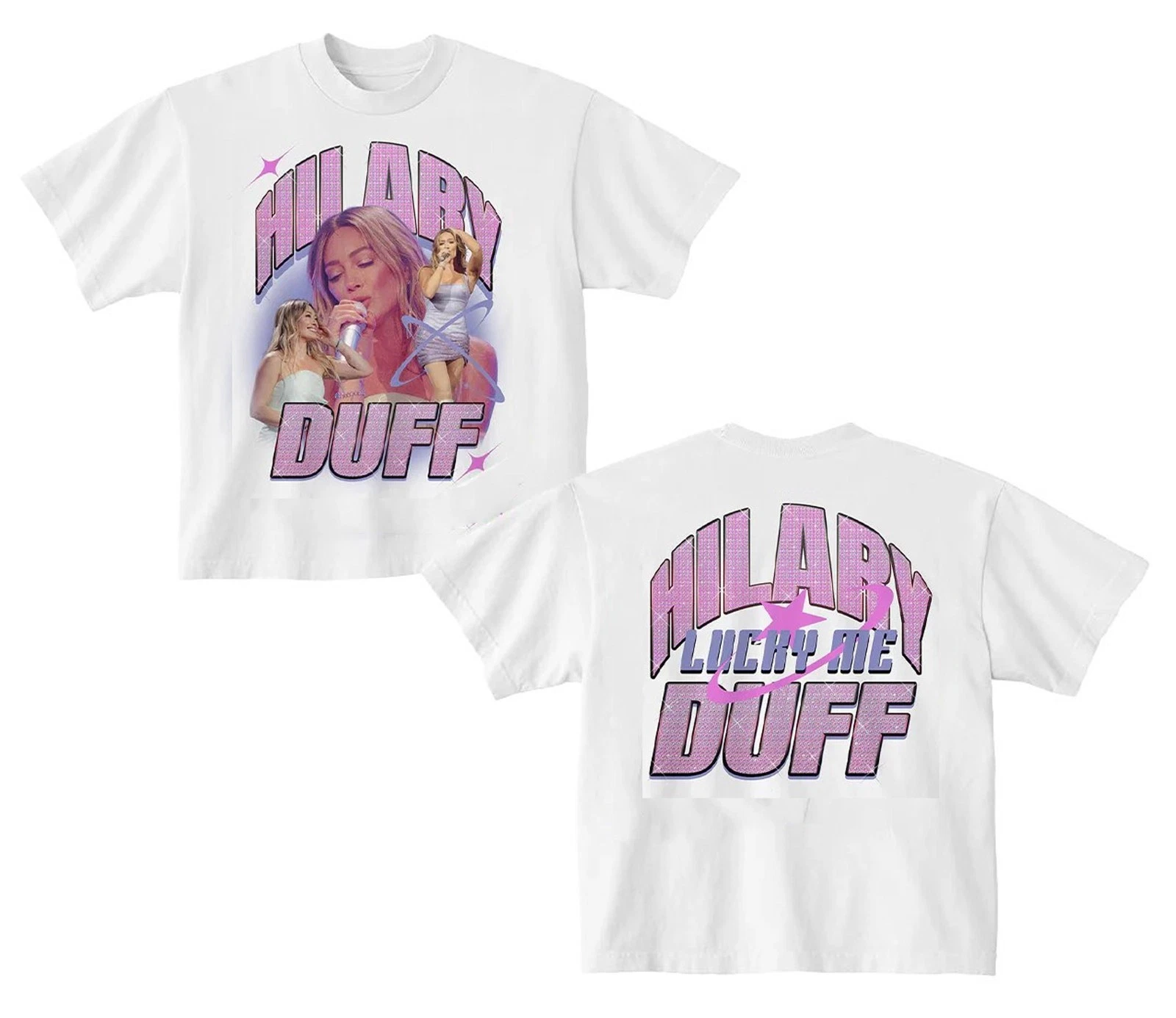 Hilary Duff Lucky Me Tour 2026 T-Shirt, Retro Pop Concert Tee