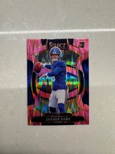 2025 Panini Select Concourse Jaxon Dart #93 Pink Shock Prizm (RC) - NY Giants