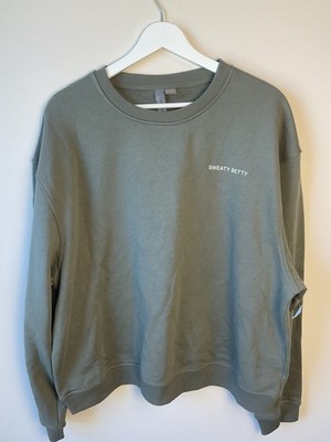 NWT Sweaty Betty Sz 10-14 Sweatshirt With Graphic On Back 