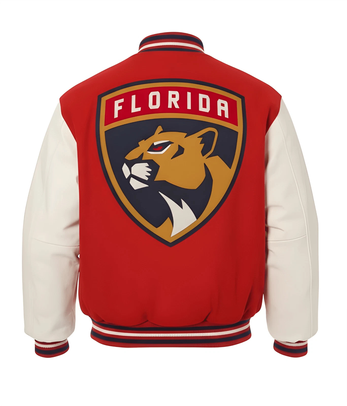 Florida Panthers Red Body White Jacket