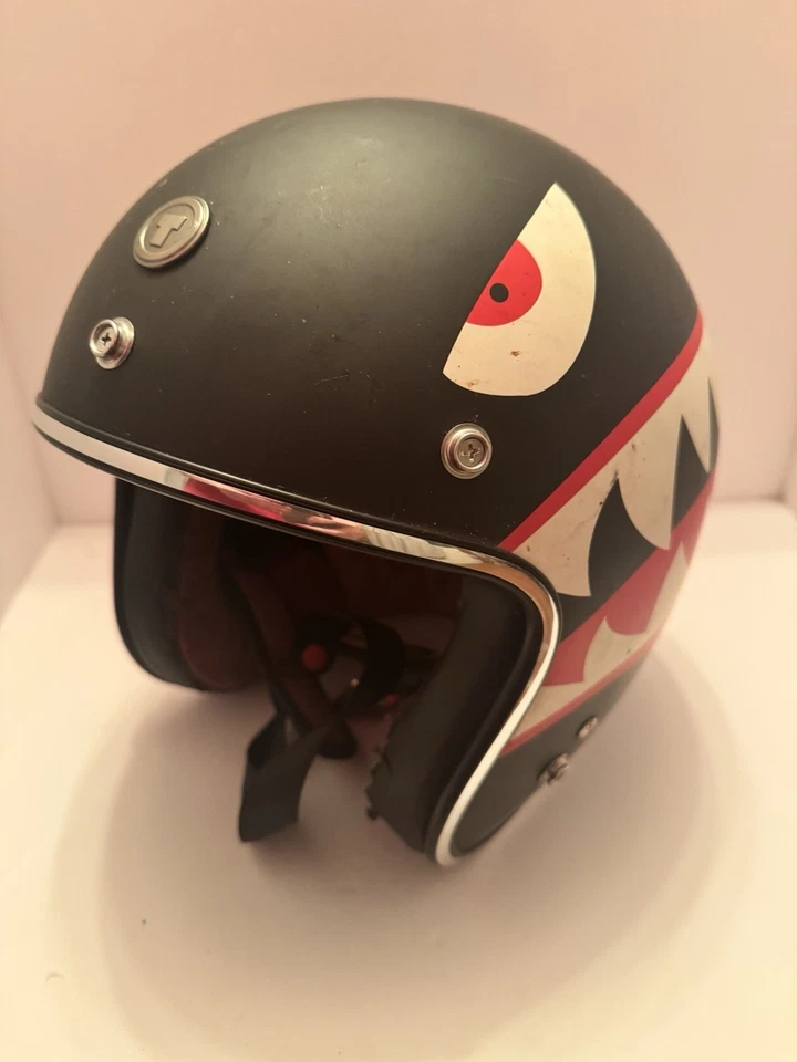 TORC T50 Route 66 3/4 Helmet - Flying Tiger Graphic - Medium - T5015FT:24 - Image 2 of 4