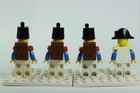 LEGO LOT OF 4 IMPERIAL SOLDIER MINIFIGURES PIRATES VINTAGE FIGS (pi061), (pi063) — photo 2