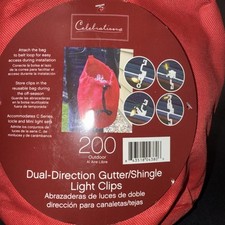 Celebration Dual-Direction gutter/Shingle light clips