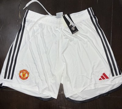 Adidas Manchester United Men Shorts White 2023-24 Home Soccer Jersey XL Man U