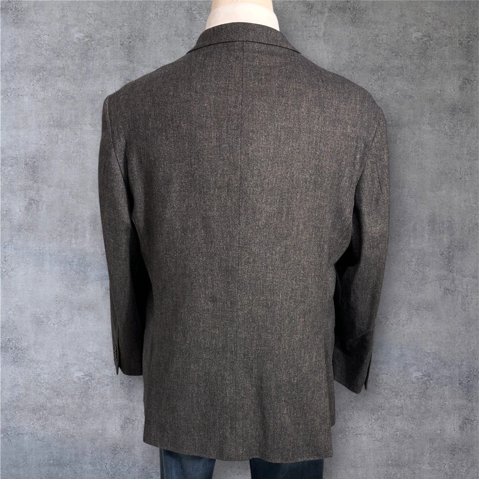 KENNETH COLE Slim fit Men Blazer 50R Sport Coat 2-Button Jacket Brown Wool Blend - Image 4 of 4