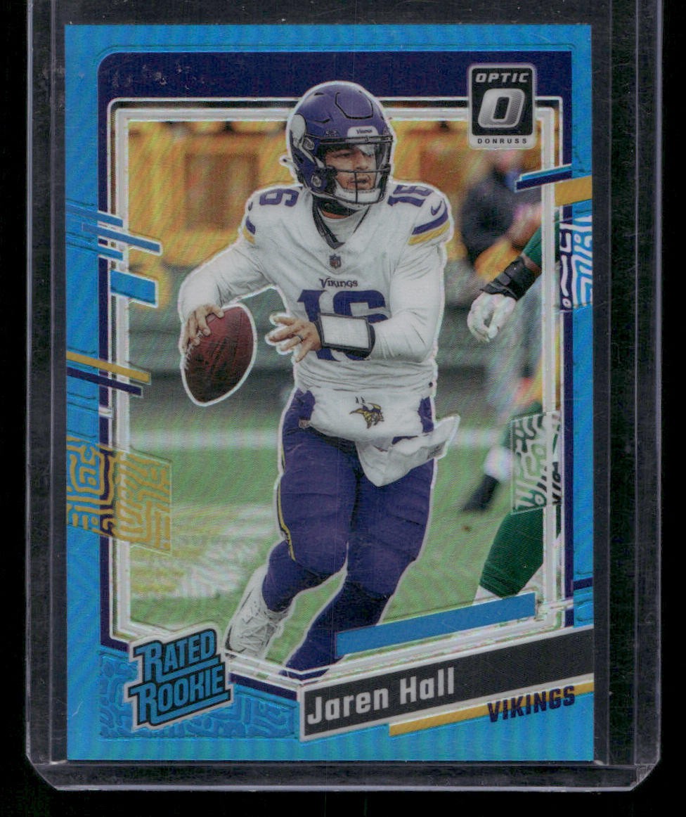 2023 Panini Donruss Optic #270 Jaren Hall Aqua #/299 Rated Rookie