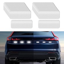 20PCS Warning Reflective Stickers, Car Stickers and Decals, Night White