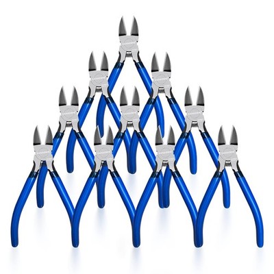 Wire Cutters 10 Pack, 6 inch Dikes Small Wire Cutters Flush Cutters Wire Snip...