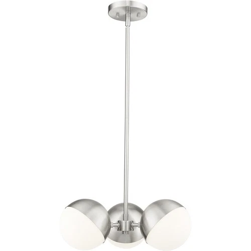Z-Lite 7517-3BN Realm Sphere Chandelier Brushed Nickel - Picture 1 of 8