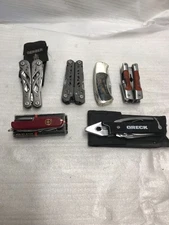 Gerber, Oreck & Off brand  Multi Tool, Pliers, scissors, and Folding Knife Set