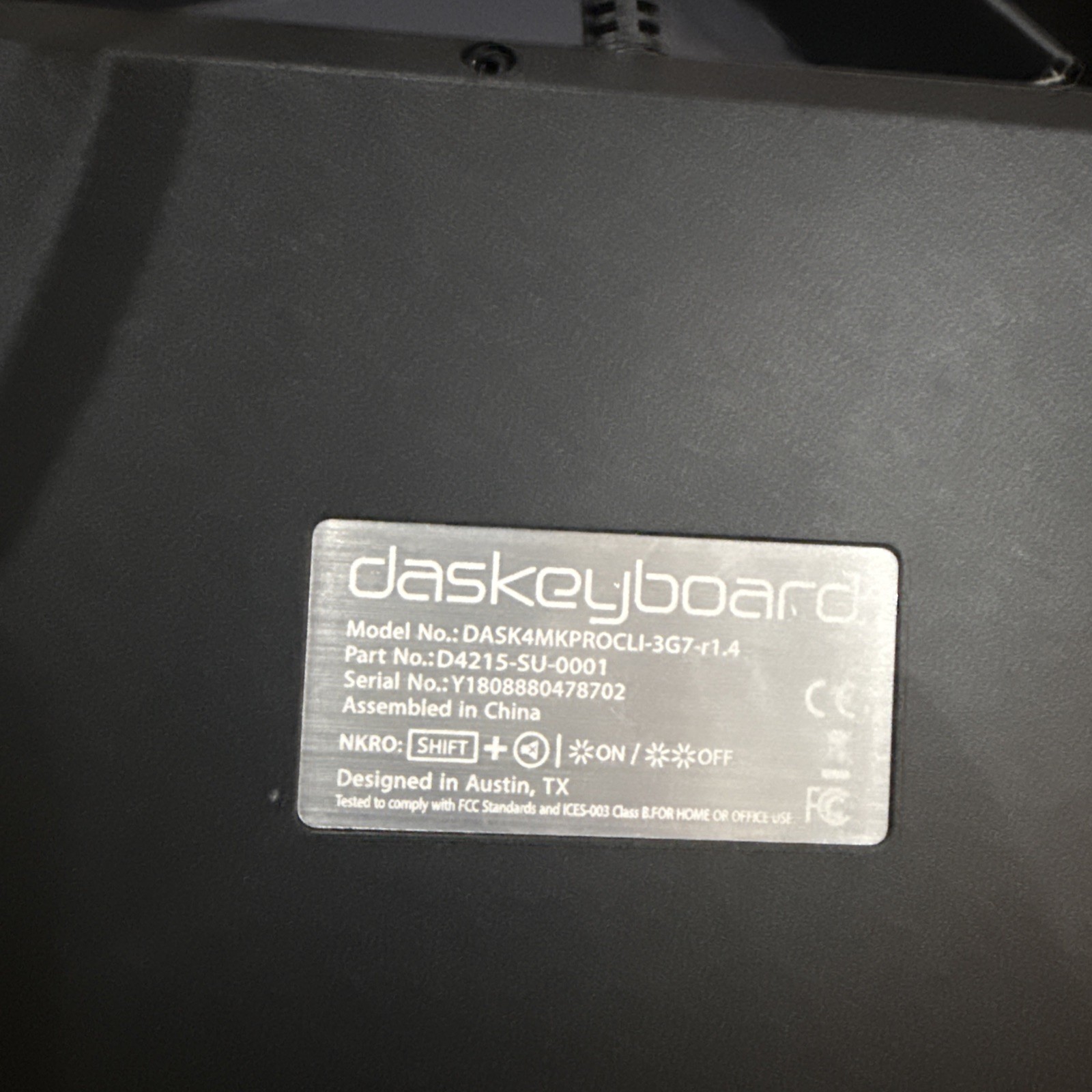 Das Keyboard 4 Professional (DASK4MKPROSIL) Wired Keyboard
