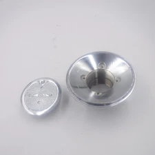 Round Pool Adjustable Flow Inlet Chrome 5-5/8" OD For 1-1/2" Threaded Pipes