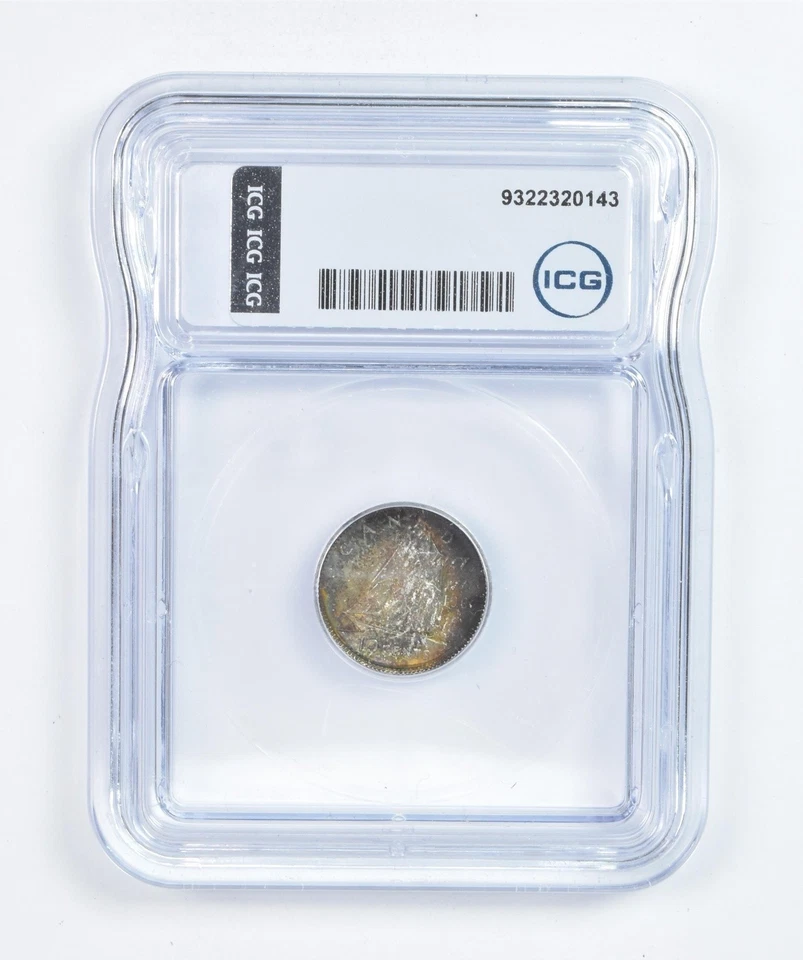 1962 Canada 10 Cents MS67 ICG Beautiful Tone *5888 - Image 2 of 3