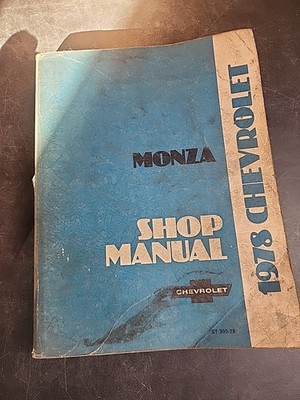 1978 Chevrolet  Monza Shop Manual (ST 300-78) Factory OEM Pre owned.