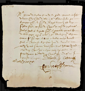 Old Paper Document from 1627