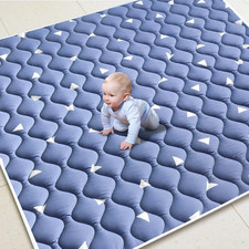 Premium Foam Baby Play Mats for Floor 74" X 50", Extra Large Soft Thicker Activi