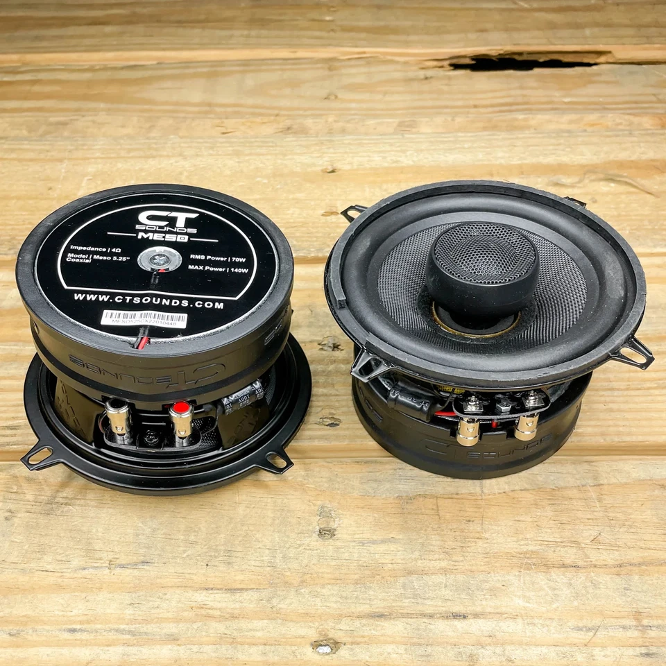 Used CT Sounds MESO-5-25-COX 140 Watts RMS 5.25 Inch Car Coaxial Speakers, Pair - Image 3 of 4