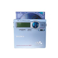 Sony MZ-R910 Type-R MDLP Portable Minidisc Recorder Blue Demo / Plays