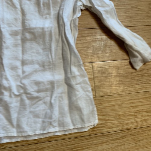 Womens Edward 100% Irish Linen Blouse Size XL White - Picture 11 of 14