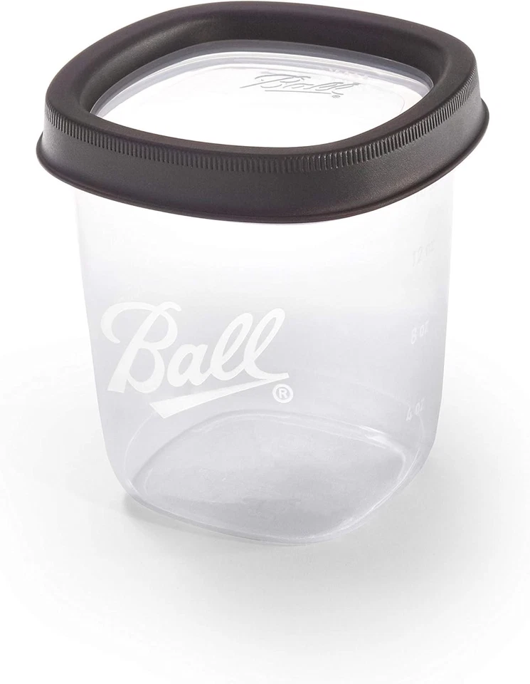 Paquete de 2 frascos congeladores sin bolas con tapas herméticas a prueba de fugas Foto 4 de 4