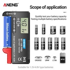 Digital Lithium Battery Capacity Tester With Load Analyzer Display For AAA AA