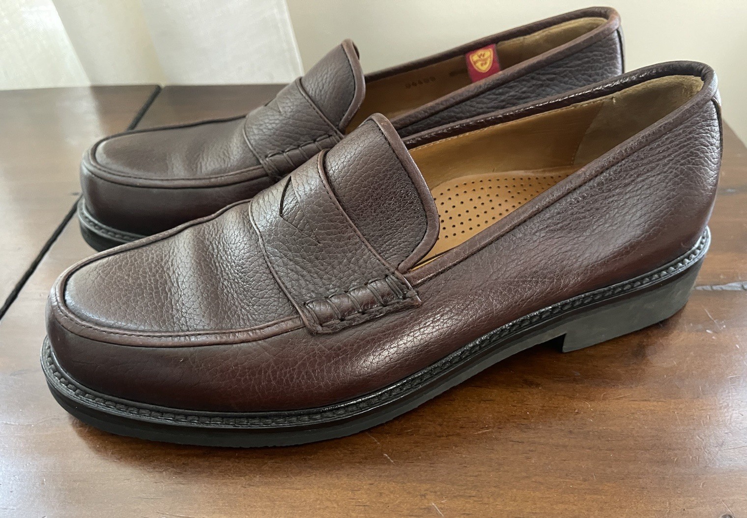 SAOLA Mocassini Cole Haan uomo 8 5 penny mocassini scarpa marrone pelle morbida suola vibram comfort