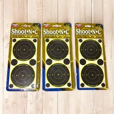 Birchwood Casey BC-34315 Shoot-N-C 3in Self-Adhesive Bull's Eye (90) Targets