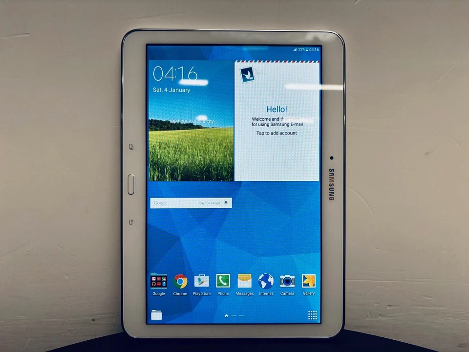 Samsung Galaxy Tab 4 10.1" Tablet SM-T535 Cheap White 16GB WiFi + 4G LTE Android - Image 3 of 4