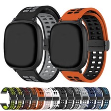 Magnetic Silicone Sport Wristband For Fitbit Versa 4/Versa 3 Sense/Sense 2 Strap
