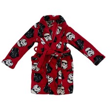 Star Wars Kids Fleece Robe with Belt, Darth Vader, Stormtroopers, Red, Black, 6