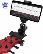 LMS Guitar Head Phone Holder Cell Phone Stand Clamp Phone Mount Universal Clip