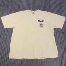 Vintage Wile E Coyote T- Shirt Mens XXL Yellow 90s Looney Tunes Warner Bros