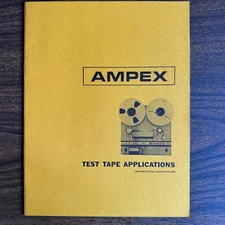 Ampex Test Tape Applications Booklet Vintage Reprint from the Journal of the AES