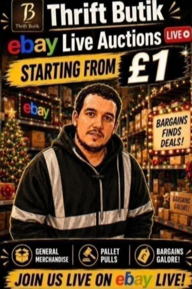 £1 Start Live Auctions With Richard – General Merch, Pallet Pulls & Bargain