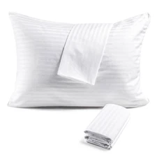 FAUNNA 600TC 100% Cotton Pillow Protectors, Queen Size (20x30), 2 Pack, Oeko-...