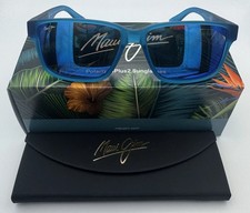 Maui Jim B688-03 Kuniahi Af - Matte Transparent Blue / Blue Hawaii Lens