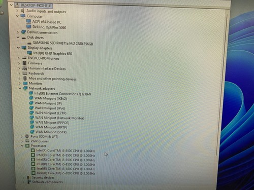 Dell Optiplex 5060 SFF Intel Core i5-8500@3 GHz, 16GB RAM, 256GB SSD, WIn 11 Pro - Picture 11 of 12