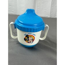 Vtg Playskool Baby Sippy Cup 1984 Mickey Mouse Disney Toddler Training Cup w Lid